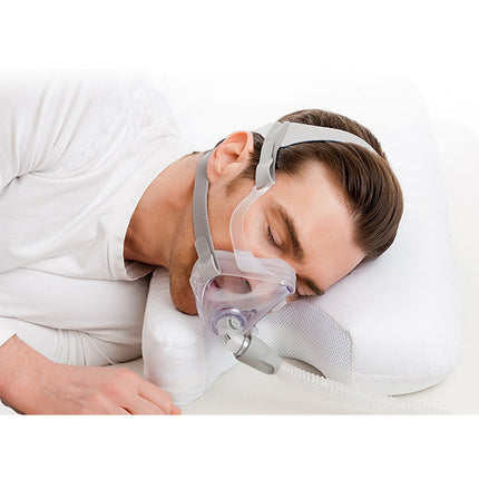 cpap-memory-foam-pillow-man-sleeping